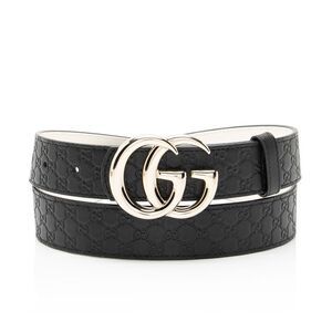 Gucci Microguccissima Leather GG Marmont Reversible Belt - Size 36 / 90